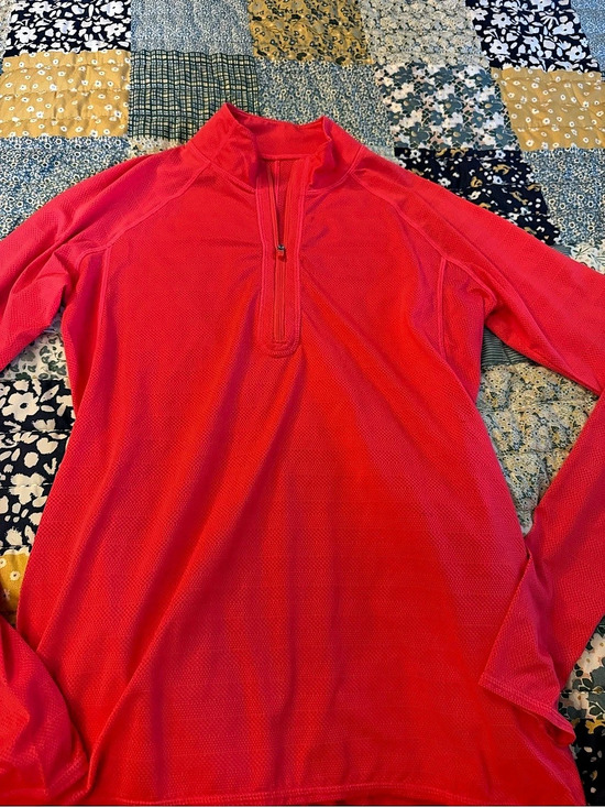 Athleta Tops - Athleta Momentum Seamless Half Zip Red Size Small